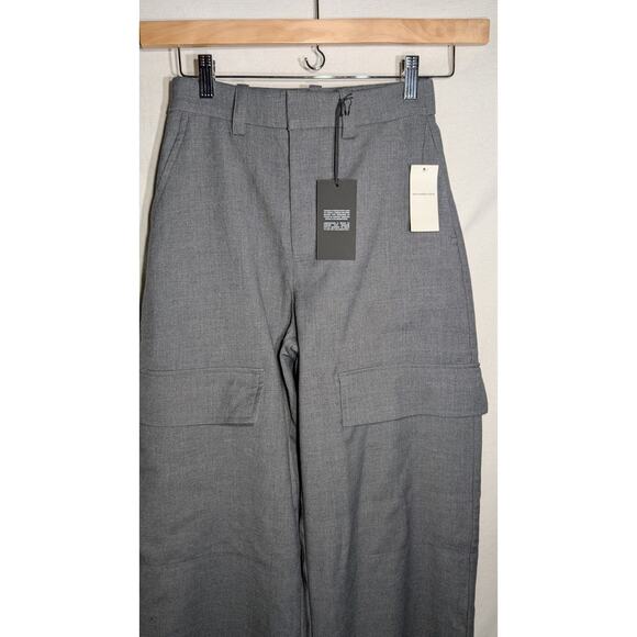 Abercrombie & Fitch High Rise Cargo Wide Leg Dress Pants XSL Nicole Benefield - Picture 3 of 9